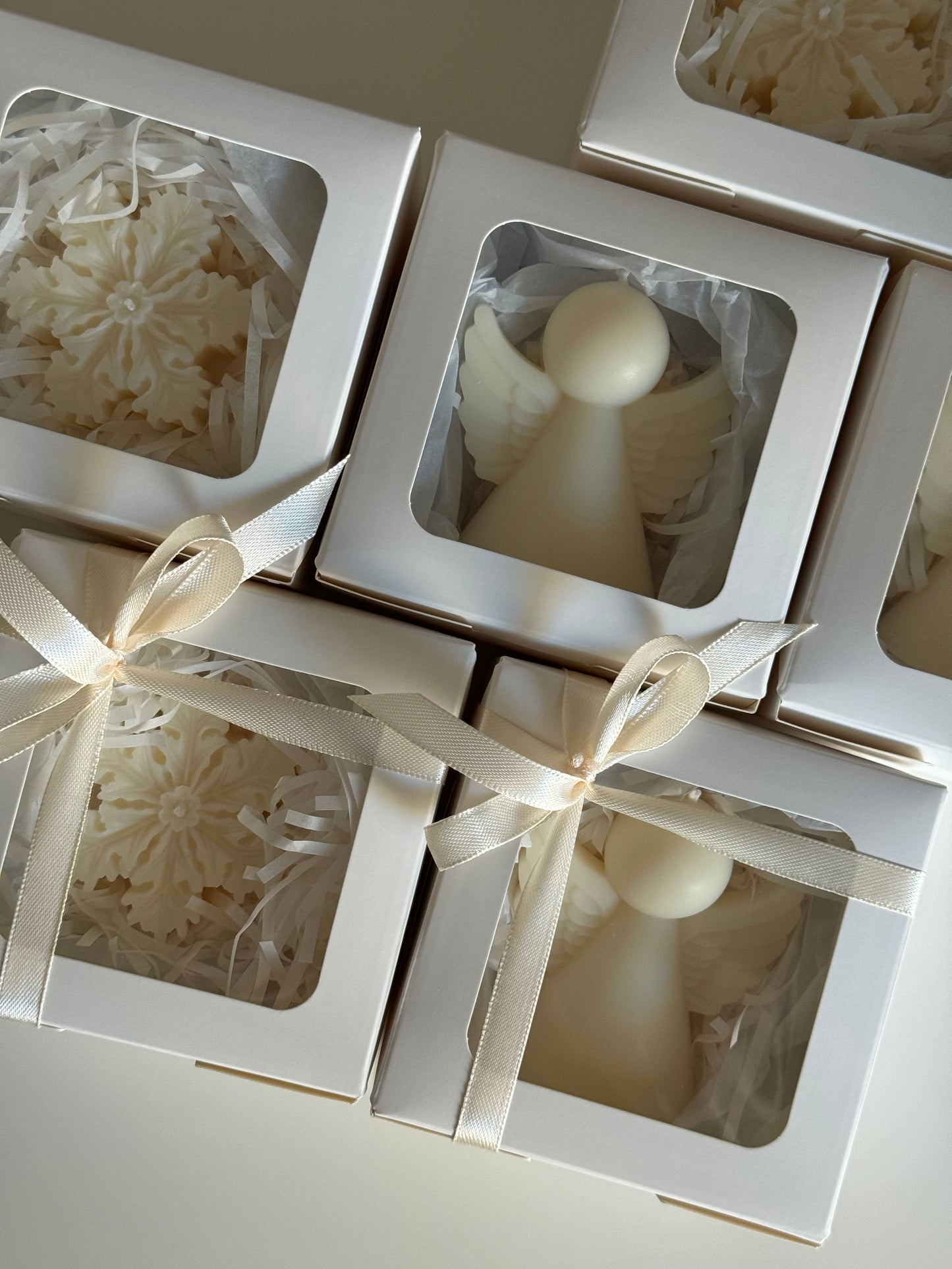 Candela Natalizia Fiocco di Neve