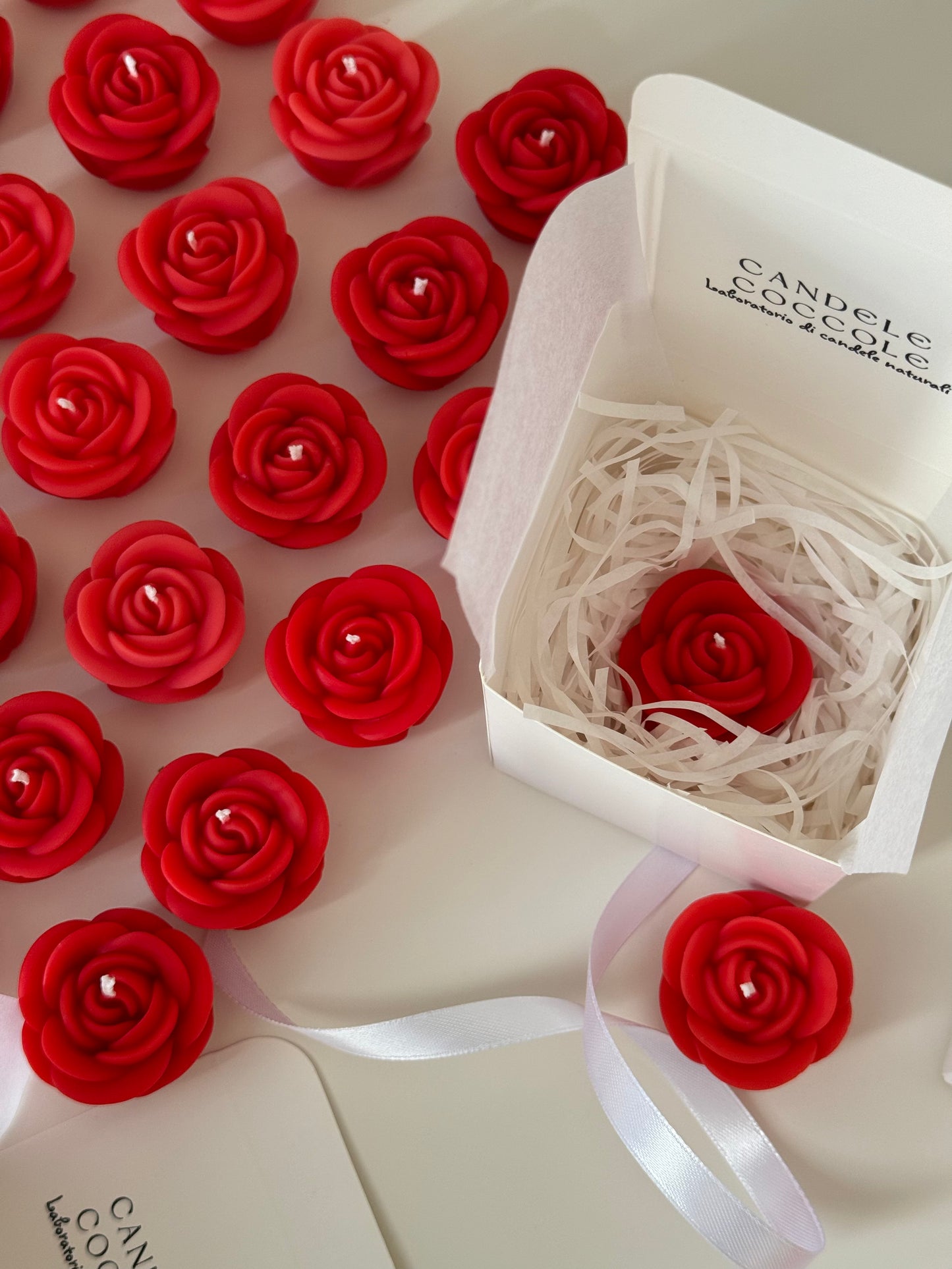 Candela fiore Rosa Piccola